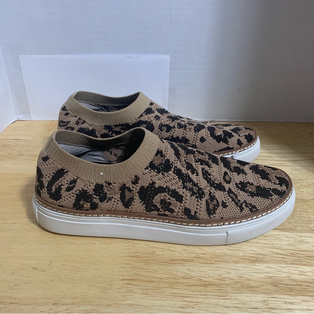 Vince Camuto Keamalla Brown/Black Leopard Print‎ Slip On Women's Shoes Size 7
